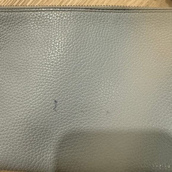 COACH Small Wristlet With Lacquer Rivets Blue Zip Pouch Wallet Wristlet - Picture 5 of 5